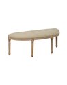 BANQUETA NATURAL-BEIGE TEJIDO-MADERA 125 X 45 X 48 CM