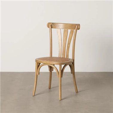 SILLA NATURAL MADERA DE OLMO CONTRACT 48 X 47 X 88,50 CM