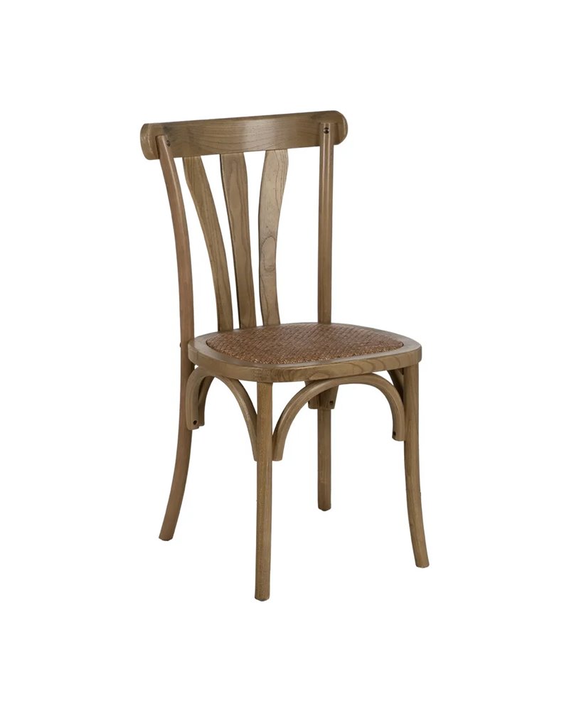 SILLA NATURAL MADERA DE OLMO CONTRACT 48 X 47 X 88,50 CM