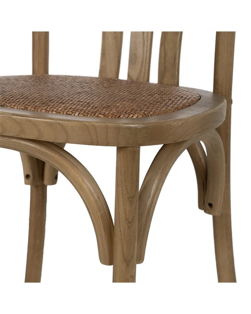 SILLA NATURAL MADERA DE OLMO CONTRACT 48 X 47 X 88,50 CM