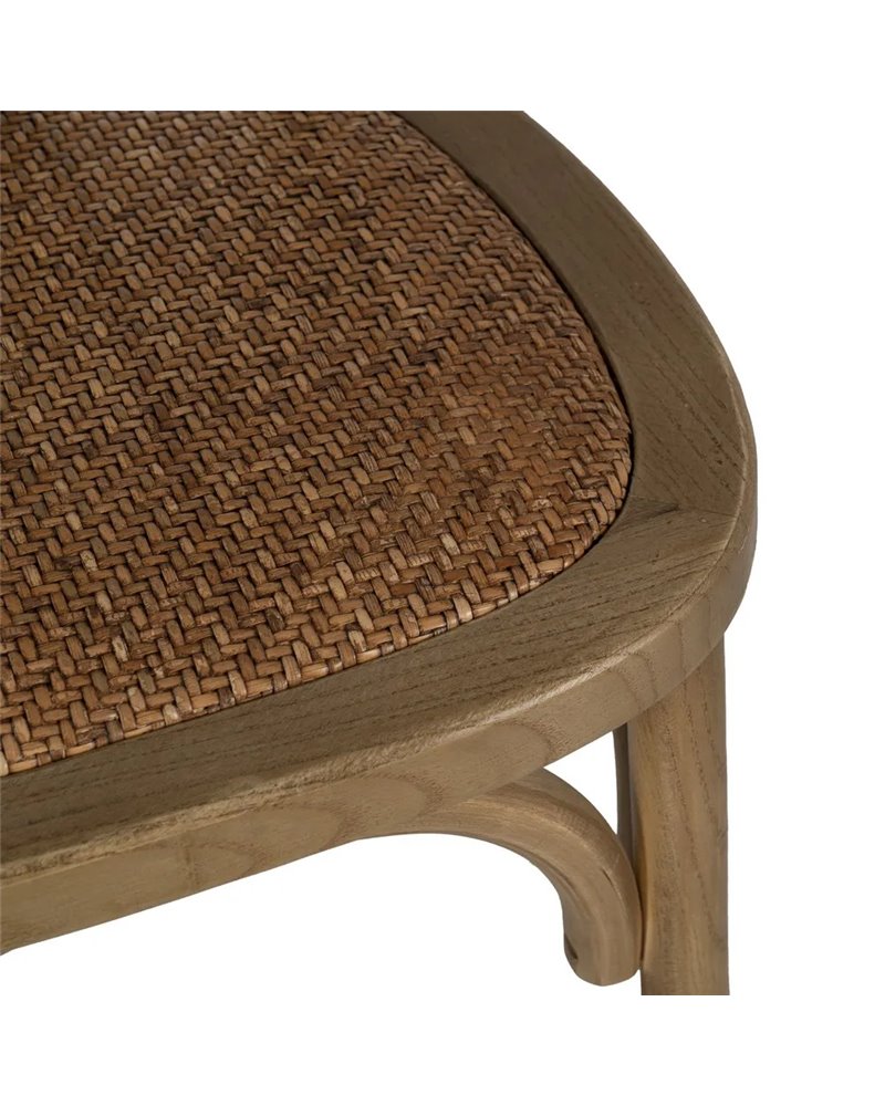 SILLA NATURAL MADERA DE OLMO CONTRACT 48 X 47 X 88,50 CM