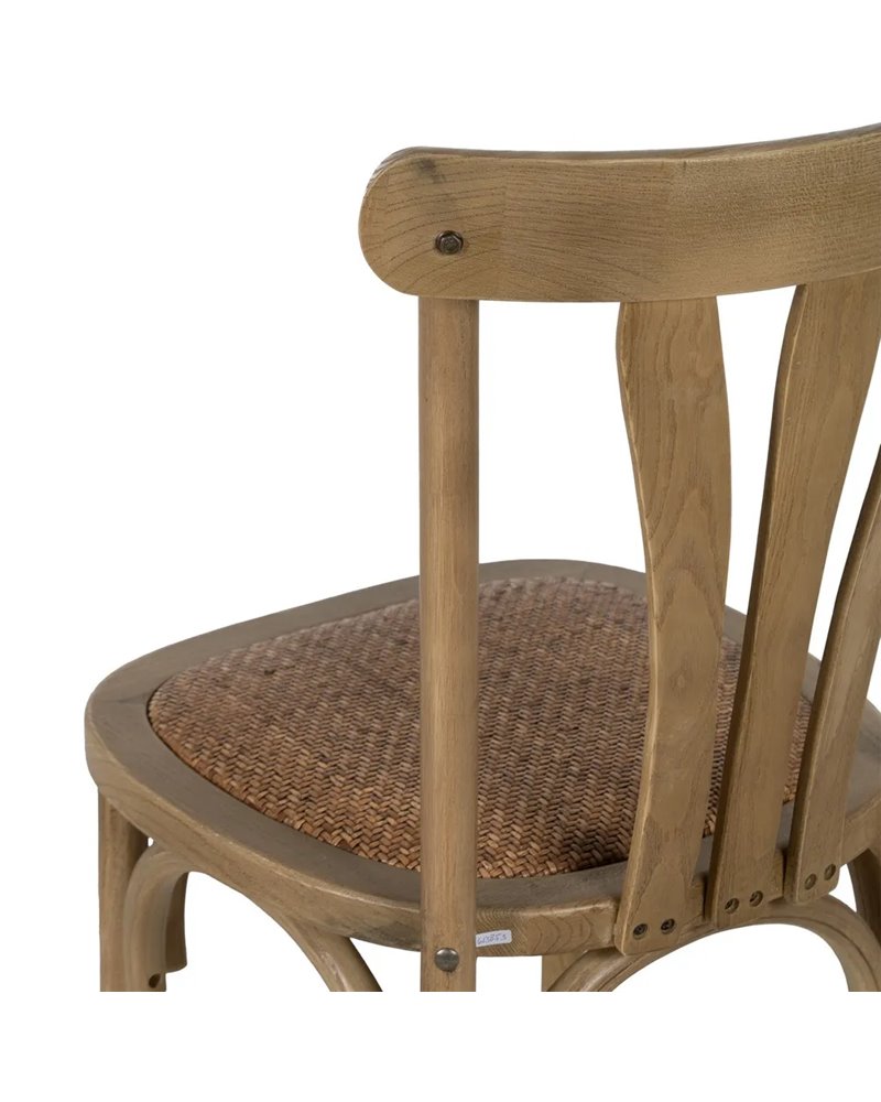 SILLA NATURAL MADERA DE OLMO CONTRACT 48 X 47 X 88,50 CM