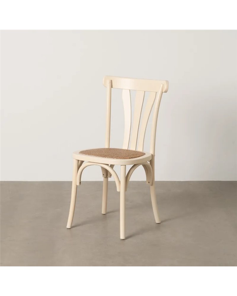 SILLA CREMA MADERA DE OLMO CONTRACT 48 X 47 X 88,50 CM