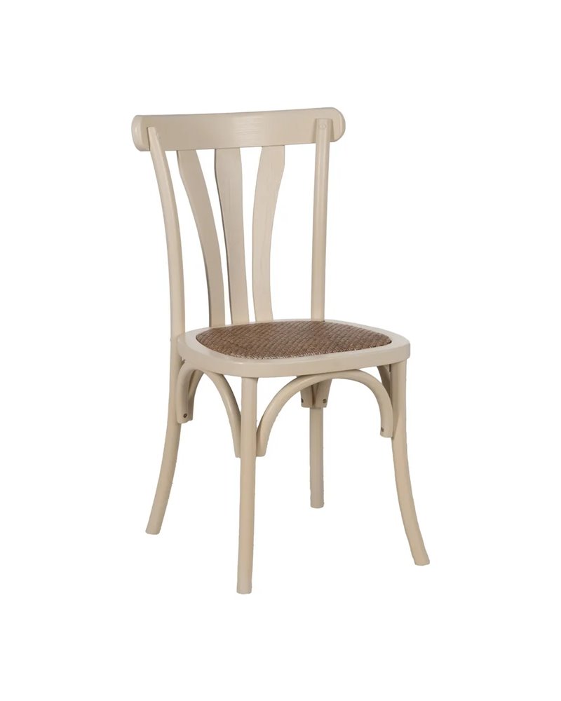 SILLA CREMA MADERA DE OLMO CONTRACT 48 X 47 X 88,50 CM