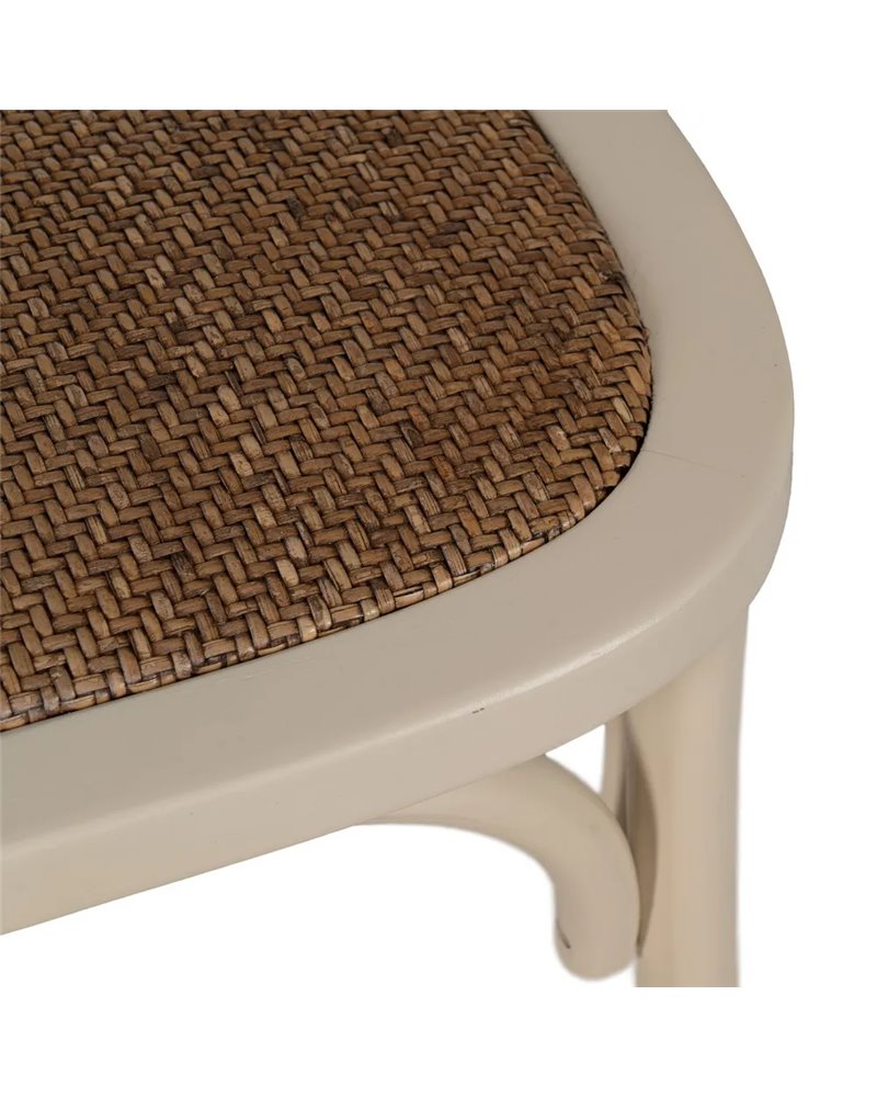 SILLA CREMA MADERA DE OLMO CONTRACT 48 X 47 X 88,50 CM
