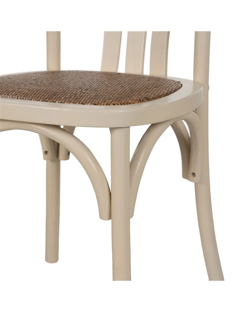 SILLA CREMA MADERA DE OLMO CONTRACT 48 X 47 X 88,50 CM