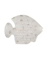 MURAL PARED PEZ BLANCO ROZADO METAL 49 X 3,50 X 37 CM