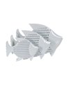 FIGURA PEZ BLANCO METAL 59,50 X 11 X 43 CM