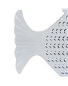 FIGURA PEZ BLANCO METAL 59,50 X 11 X 43 CM