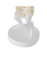 LÁMPARA MESA BLANCO RESINA 18 X 17 X 44 CM