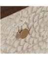 MESITA TALLADA BLANCO-MARRÓN DM-MADERA 64 X 36 X 71 CM