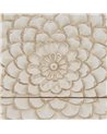 MESITA TALLADA BLANCO-MARRÓN DM-MADERA 64 X 36 X 71 CM