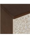 MESITA TALLADA BLANCO-MARRÓN DM-MADERA 48 X 36 X 60 CM