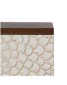 MESITA TALLADA BLANCO-MARRÓN DM-MADERA 48 X 36 X 60 CM