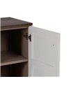 MUEBLE RECIBIDOR TALLADA BLANCO-MARRÓN 80 X 39 X 80 CM