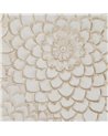 MUEBLE RECIBIDOR TALLADA BLANCO-MARRÓN 80 X 39 X 80 CM