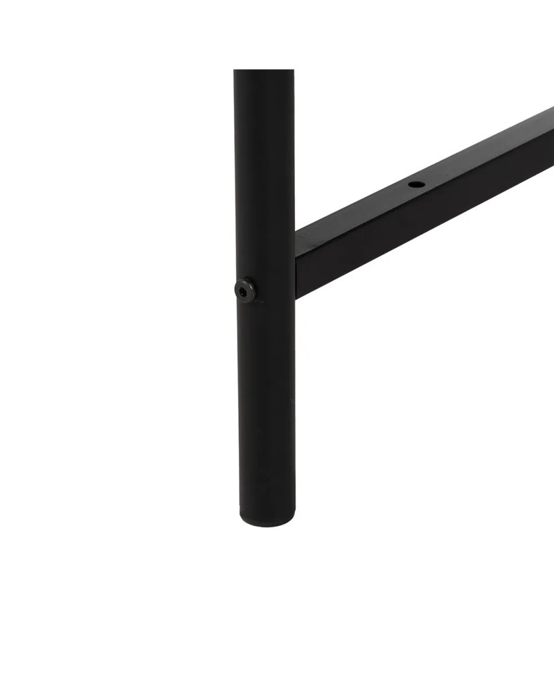 MESA CENTRO NATURAL-NEGRO METAL-MADERA 89 X 89 X 42,50 CM