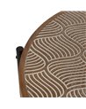 MESITA NATURAL-NEGRO METAL-MADERA 69 X 69 X 52,50 CM