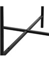 MESITA NATURAL-NEGRO METAL-MADERA 69 X 69 X 52,50 CM