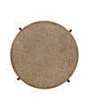 MESITA NATURAL-NEGRO METAL-MADERA 69 X 69 X 52,50 CM