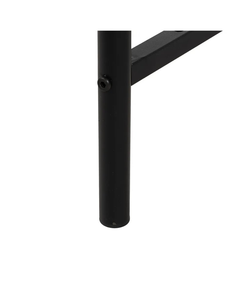 MESITA NATURAL-NEGRO METAL-MADERA 69 X 69 X 52,50 CM