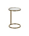 S/2 MESITAS DORADO METAL-CRISTAL 38 X 38 X 55,50 CM