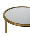 S/2 MESITAS DORADO METAL-CRISTAL 38 X 38 X 55,50 CM