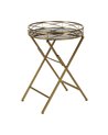 MESITA DORADO METAL-CRISTAL DECORACIÓN 51 X 49 X 71,30 CM