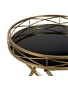 MESITA DORADO METAL-CRISTAL DECORACIÓN 51 X 49 X 71,30 CM