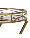 MESITA DORADO METAL-CRISTAL DECORACIÓN 51 X 49 X 71,30 CM