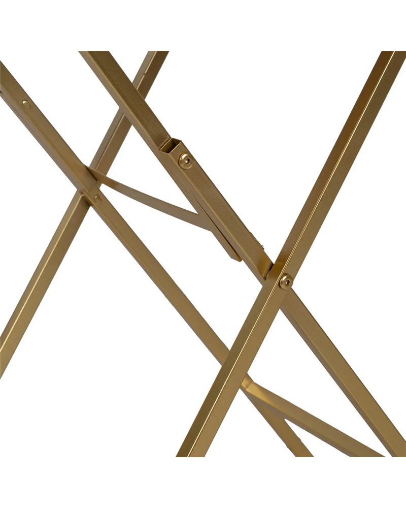 MESITA DORADO METAL-CRISTAL DECORACIÓN 51 X 49 X 71,30 CM