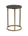 S/2 MESITAS DORADO METAL-CRISTAL 38 X 38 X 55,50 CM