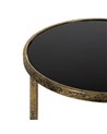 S/2 MESITAS DORADO METAL-CRISTAL 38 X 38 X 55,50 CM
