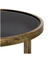 S/2 MESITAS DORADO METAL-CRISTAL 38 X 38 X 55,50 CM