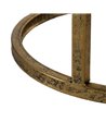 S/2 MESITAS DORADO METAL-CRISTAL 38 X 38 X 55,50 CM