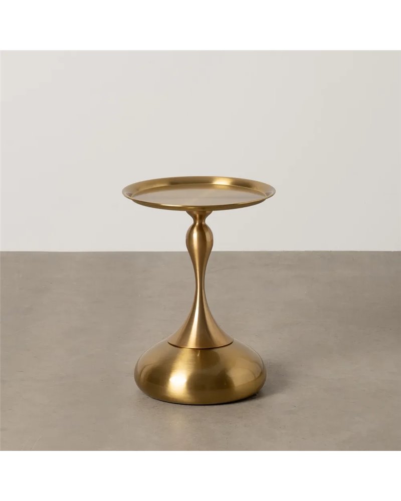 MESITA DORADO METAL DECORACIÓN 39 X 39 X 53 CM