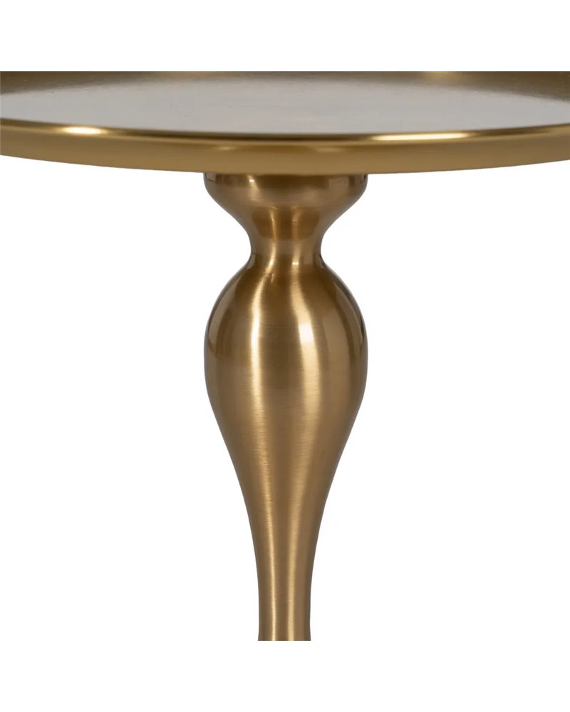 MESITA DORADO METAL DECORACIÓN 39 X 39 X 53 CM