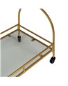 CAMARERA DORADO METAL-CRISTAL DECORACIÓN 77 X 40 X 88 CM