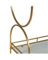 CAMARERA DORADO METAL-CRISTAL DECORACIÓN 77 X 40 X 88 CM