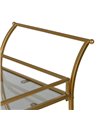 CAMARERA DORADO METAL-CRISTAL DECORACIÓN 77 X 40 X 88 CM