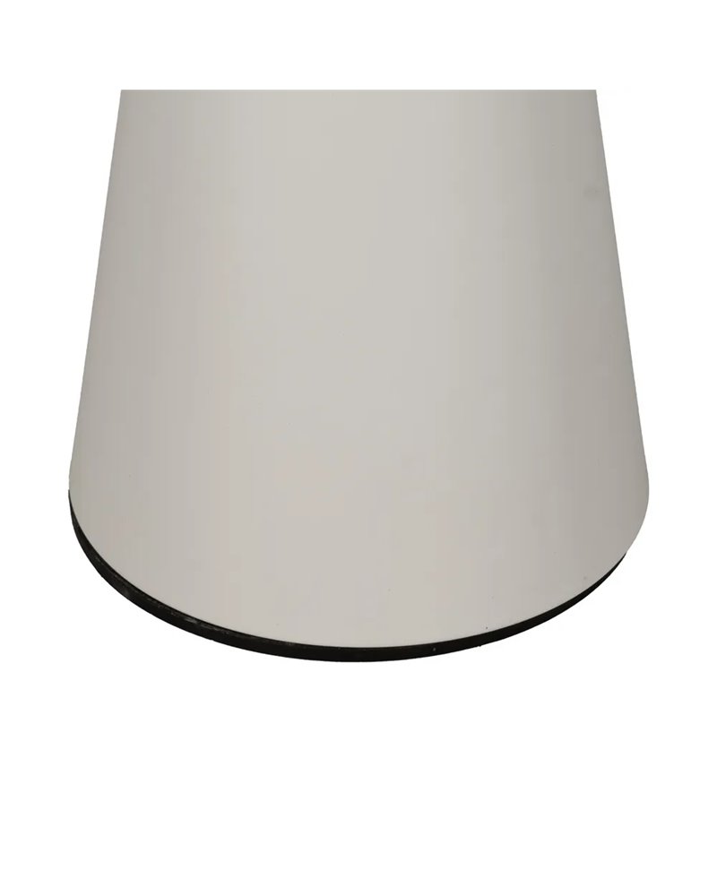 MESITA BLANCO Y NEGRO METAL DECORACIÓN 50 X 50 X 55 CM