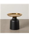 MESITA NEGRO-DORADO METAL DECORACIÓN 50 X 50 X 47,50 CM