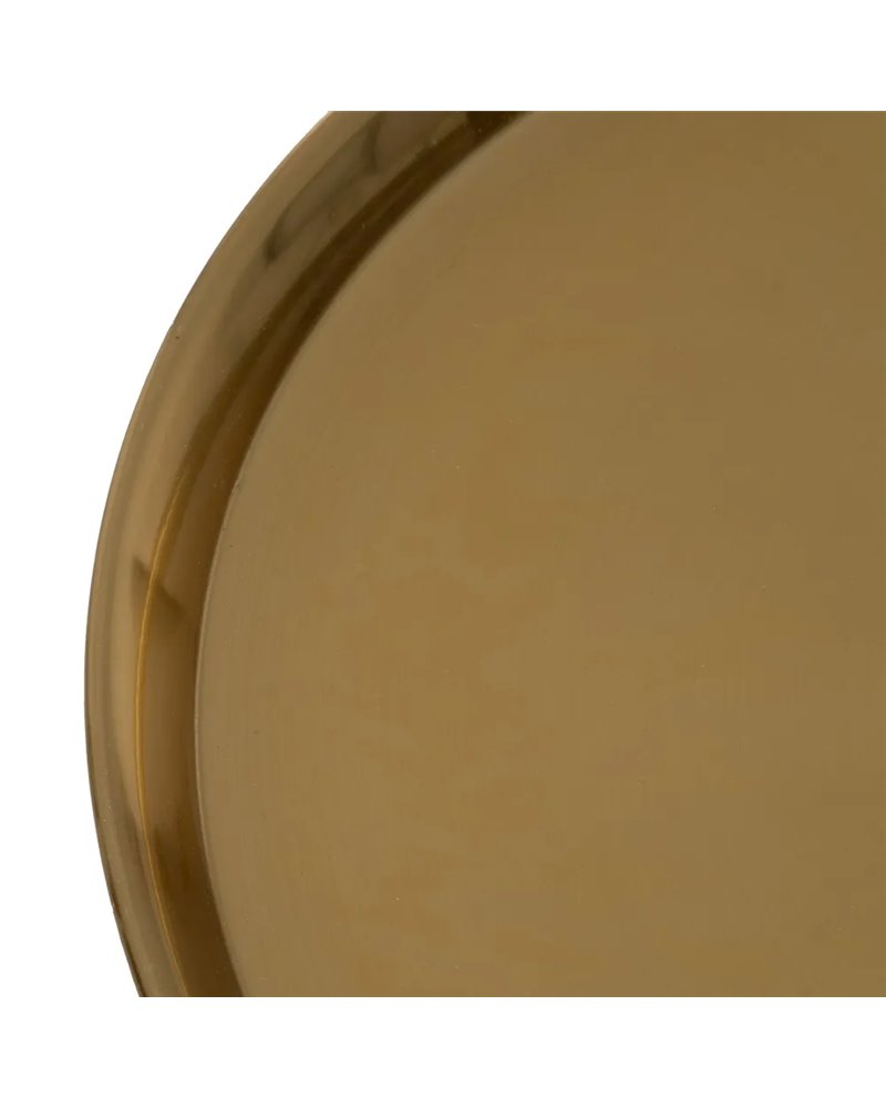 MESITA NEGRO-DORADO METAL DECORACIÓN 50 X 50 X 47,50 CM