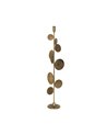 PORTAVELAS ORO METAL DECORACIÓN 18,50 X 18,50 X 71,50 CM