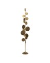 PORTAVELAS ORO METAL DECORACIÓN 19,50 X 19,50 X 103,50 CM