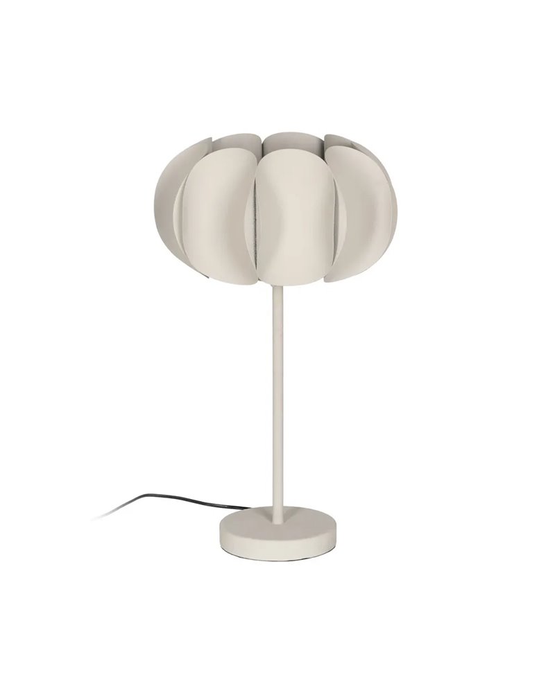 LÁMPARA MESA BLANCO METAL ILUMINACIÓN 37 X 37 X 62 CM