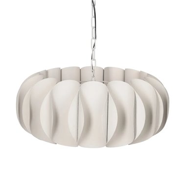 LÁMPARA TECHO BLANCO METAL ILUMINACIÓN 61 X 61 X 27 CM