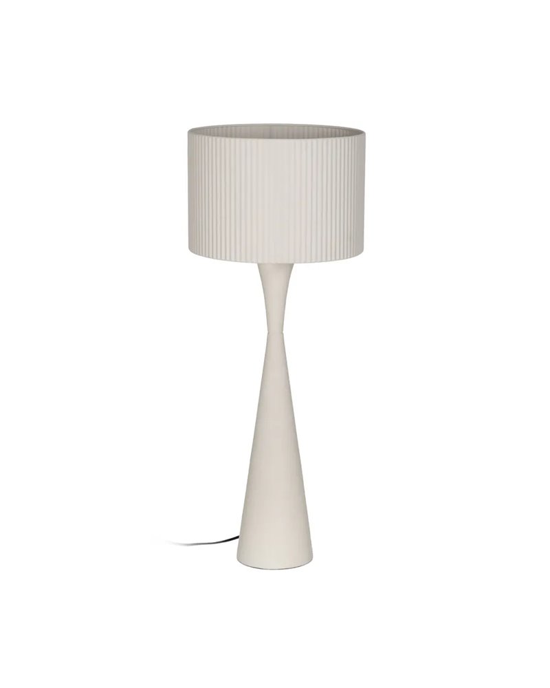 LÁMPARA MESA BLANCO METAL ILUMINACIÓN 29 X 29 X 75 CM