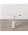 MESITA BLANCO METAL-ESPEJO 45 X 45 X 46 CM