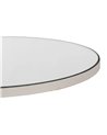 MESITA BLANCO METAL-ESPEJO 45 X 45 X 46 CM